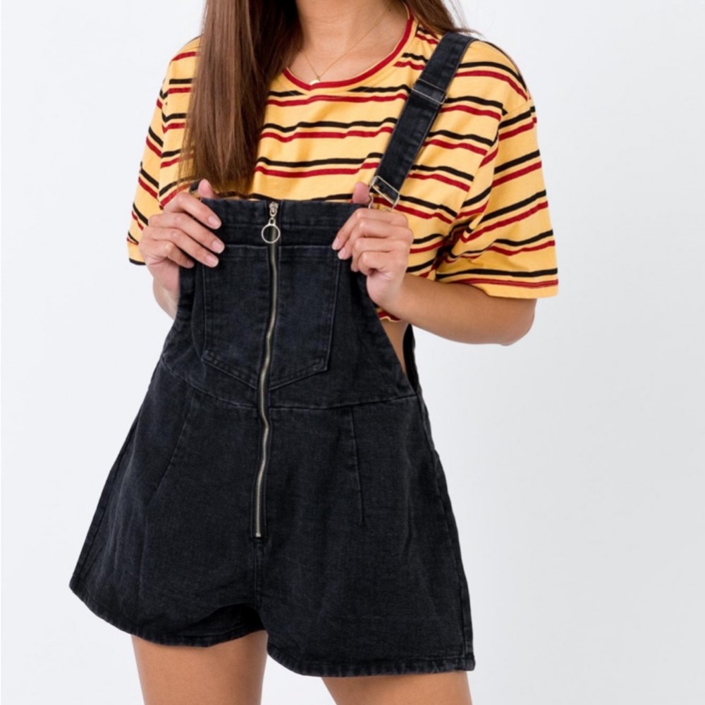 Outlaw Denim Overalls Black